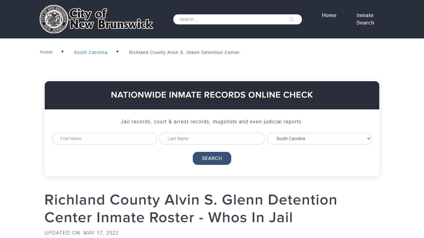 Richland County Alvin S. Glenn Detention Center Inmate Roster - Whos In ...